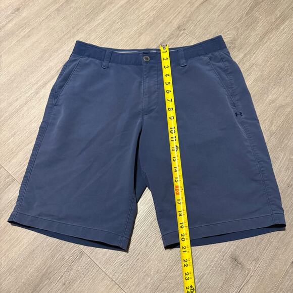 Under Armour Men’s Blue Golf Shorts Size 34 Loose Fit Flat Front Active - Picture 4 of 7